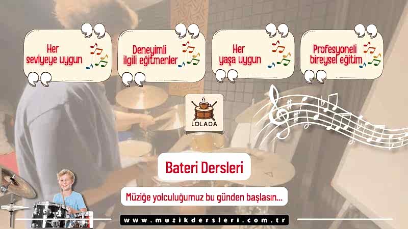 Bateri Dersleri Eğitimi | Lolada DrumHouse Kartal