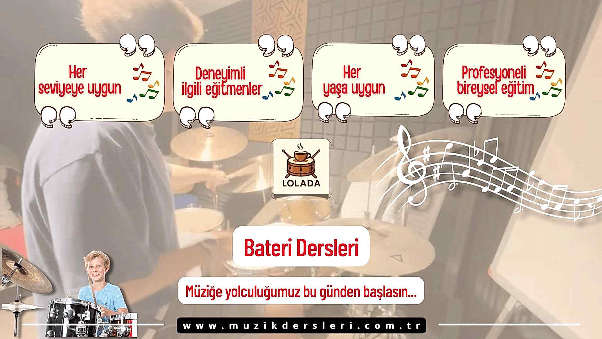 Bateri Dersleri Eğitimi | Lolada DrumHouse Kartal