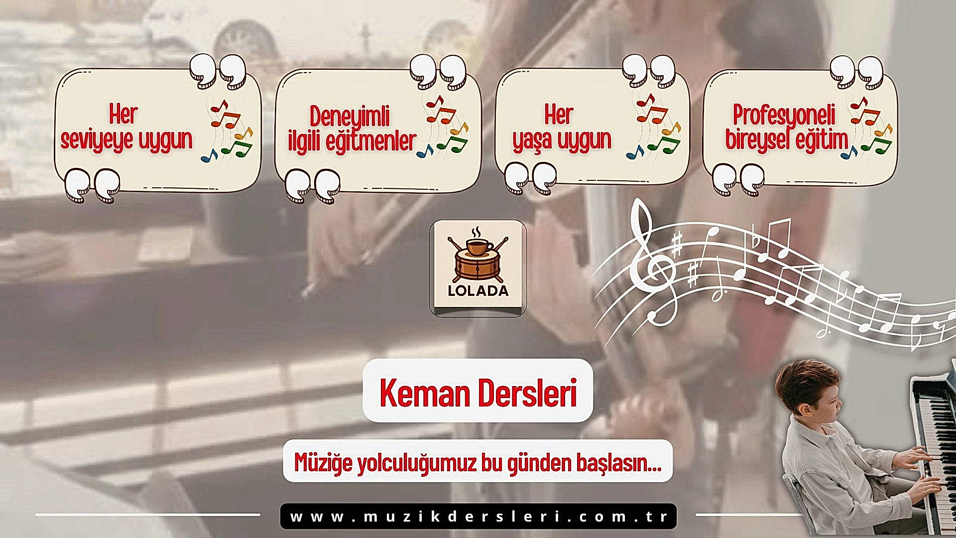 Keman Dersleri Eğitimi | Lolada DrumHouse Kartal