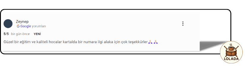 Lolada Öğrenci Yorumları | Loldada DrumHouse Kartal İstanbul Müzik Kursu Dersleri